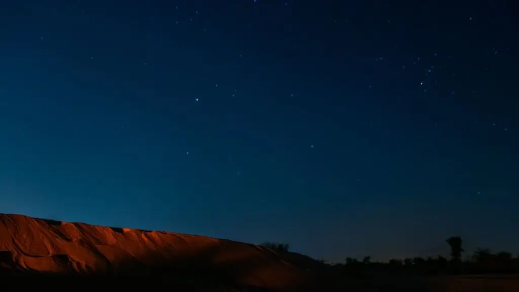 Céu noturno no deserto - Área 51