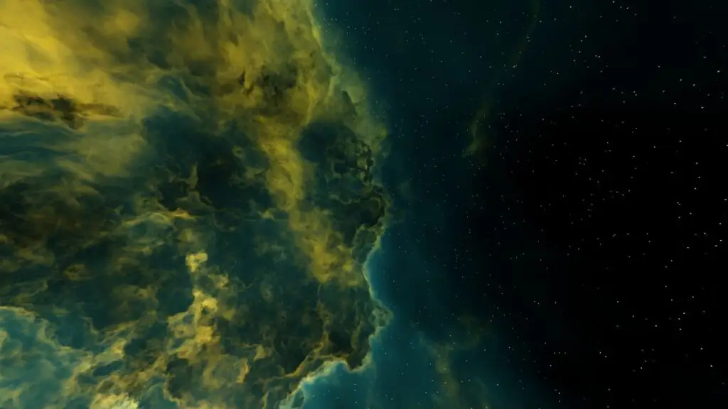 Nebulosa cósmica representando mistérios da ciência